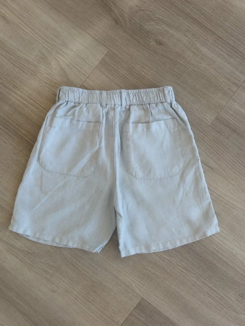 ZARA boys 100% linen shorts teal green blue summer resort 6 yrs event formal